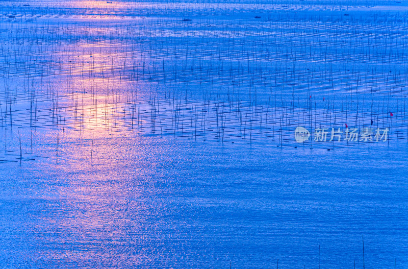 福建宁德霞浦海上日出自然风光