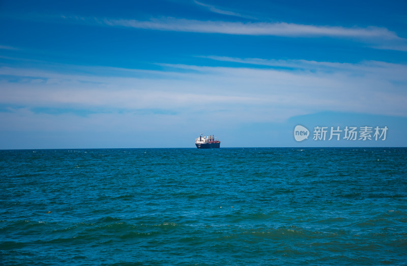 大海天空蓝天白云背景图