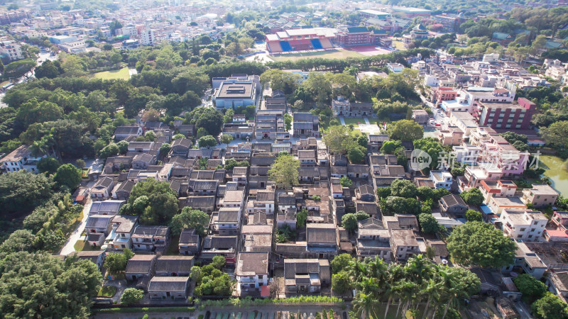 广东中山孙中山故里旅游区航拍