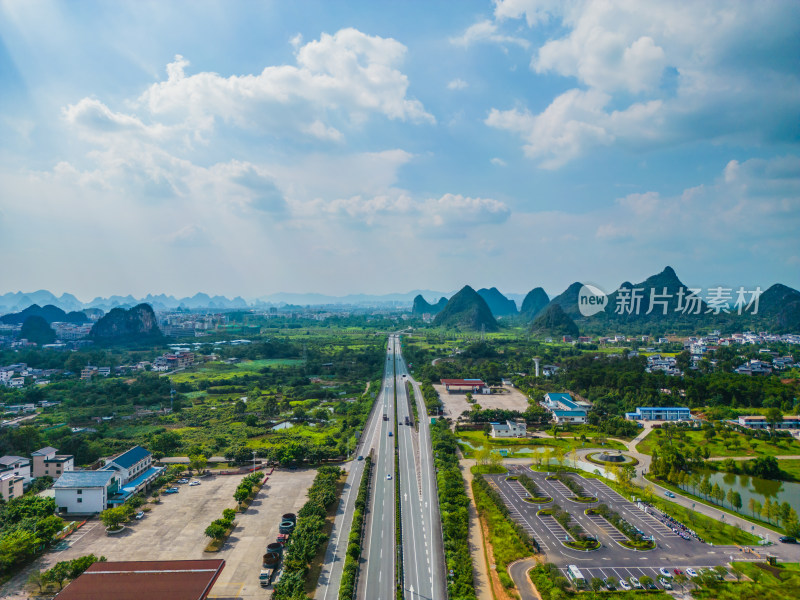 桂林绕城高速公路航拍