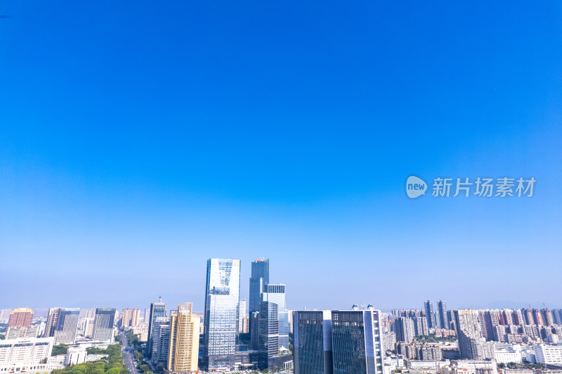 广东惠州市政府及周边建筑航拍摄影图