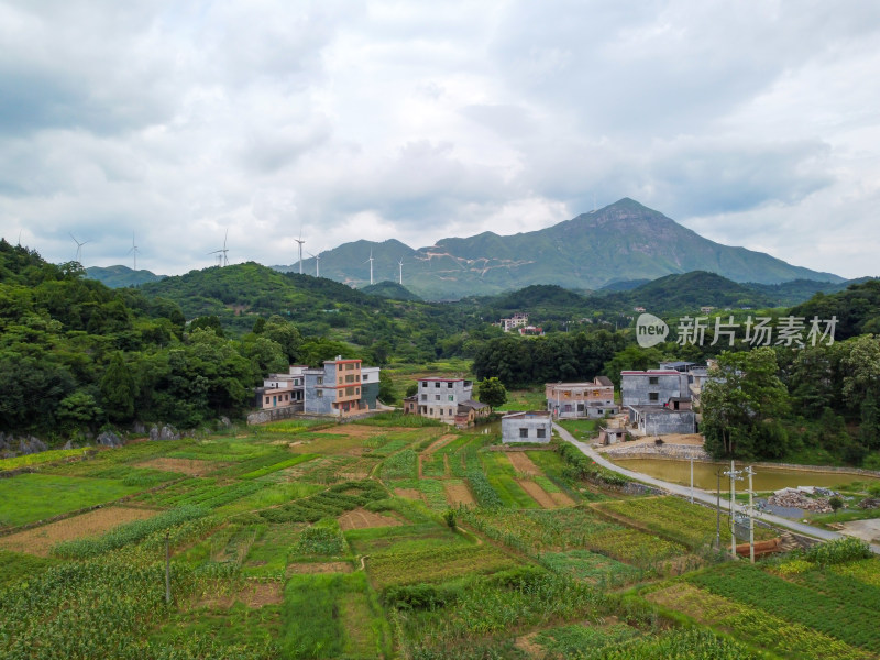 航拍乡村田园风光