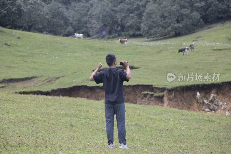 山林户外人像景观