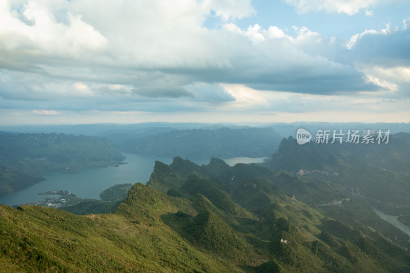 贵州六盘水牂牁江风景风光