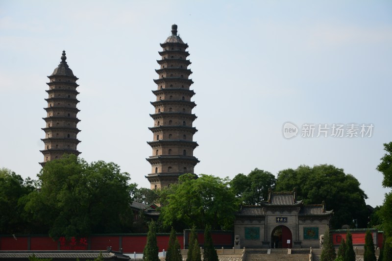 山西太原永祚寺双塔寺