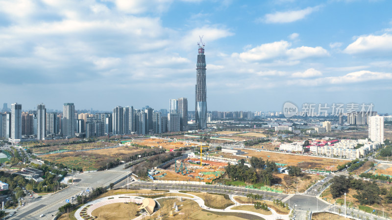 成都最高楼蜀峰468建筑远景