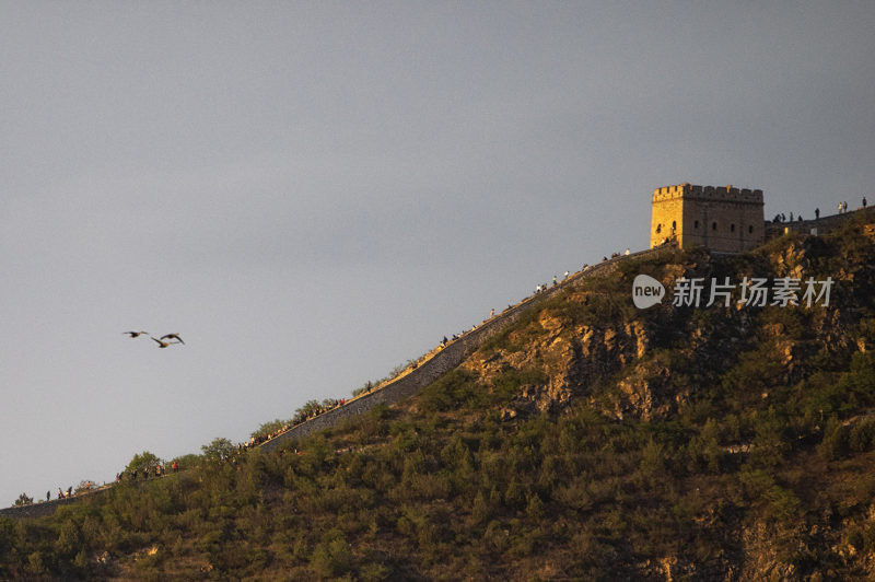 中国长城宣传图大气风光日出日落