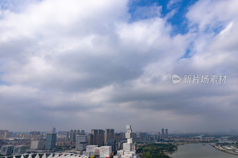 广东佛山城市风光东平大桥航拍摄影图