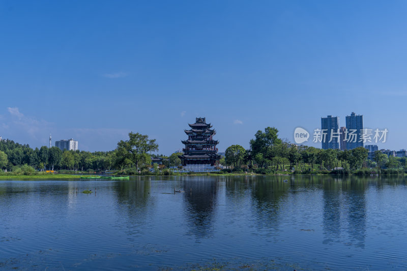 武汉武昌区紫阳公园风景