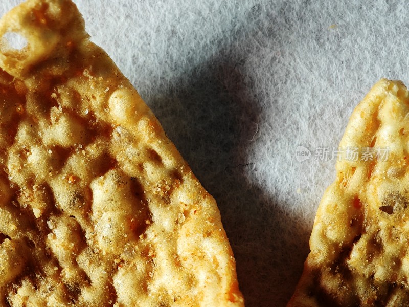 美味的饼干特写