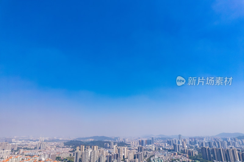 广东中山城市风光航拍摄影图