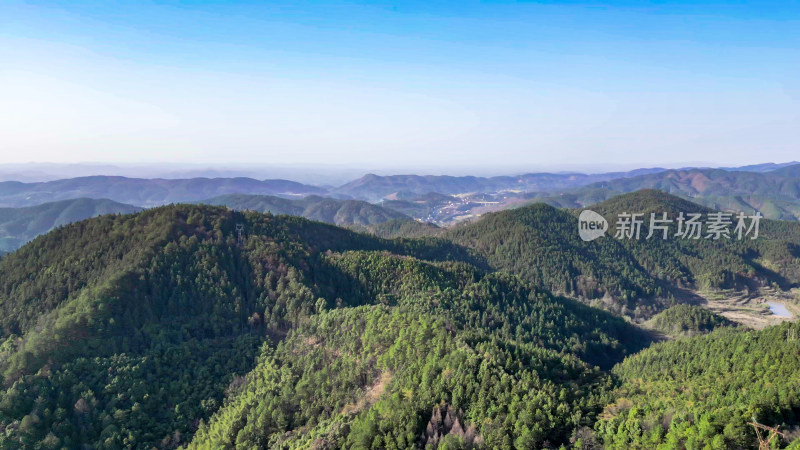 绿色植物森林山川森林航拍图