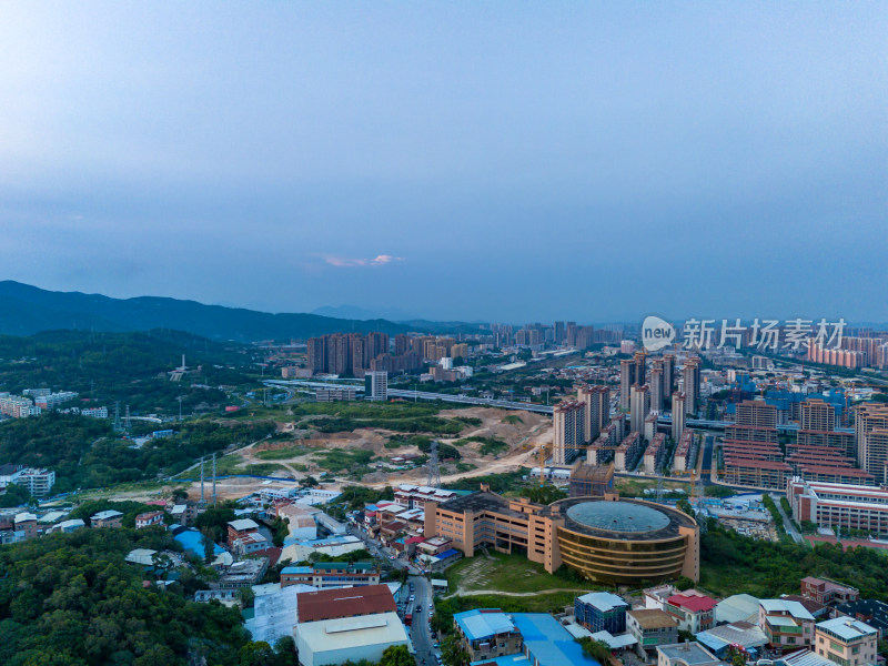 福建泉州城市建设航拍图