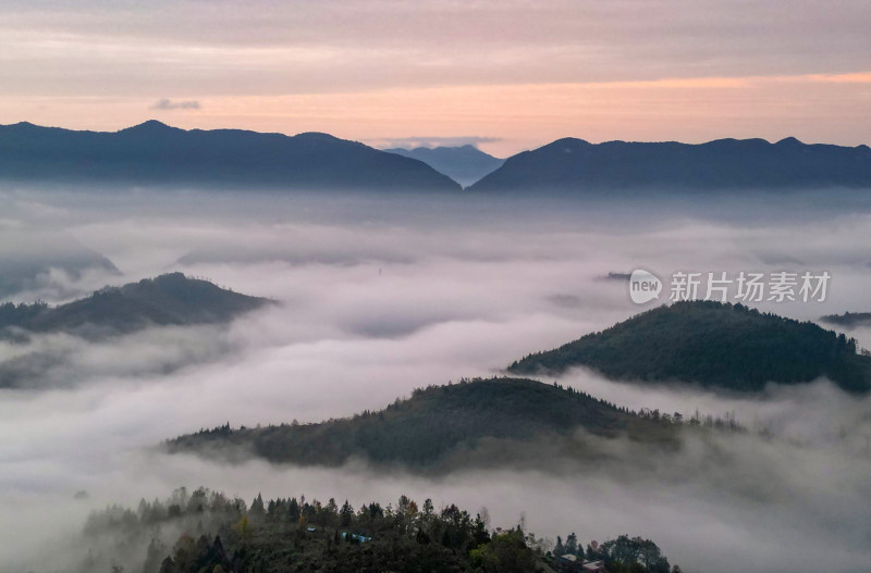 重庆酉阳：大龙村的枫叶红了