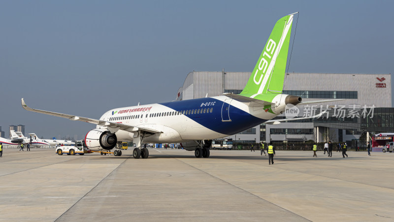 中国商飞C919客机特写 南昌飞行大会