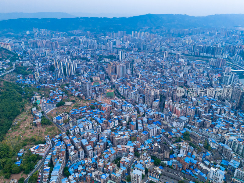 四川达州城市建设航怕图