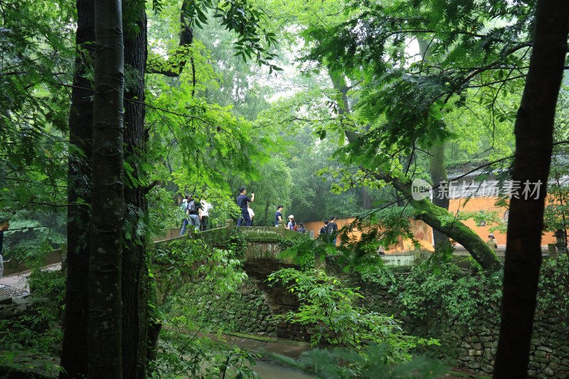 天台国清寺丰干桥 石拱桥