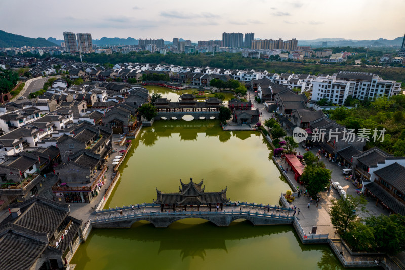 崇左市太平古城太平府 景区航拍摄影图