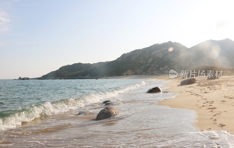 海滩沙滩海岸线