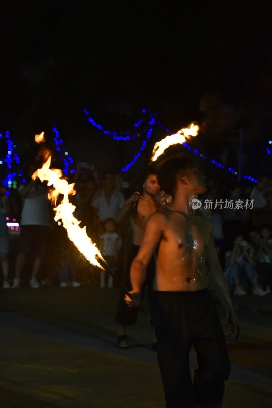 民间关于火的表演