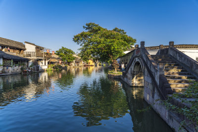 绍兴安昌古镇江南水乡风景