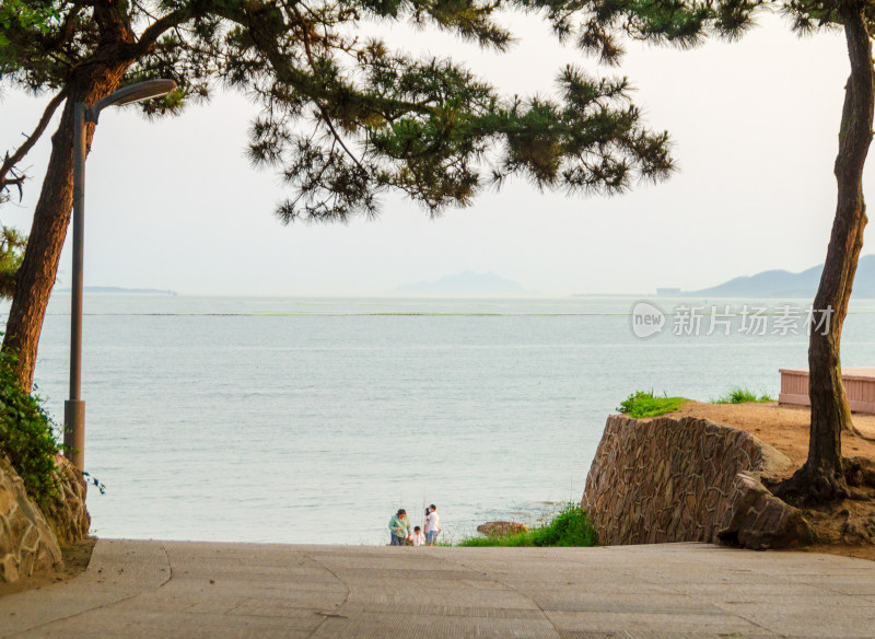 青岛太平角公园海边风景