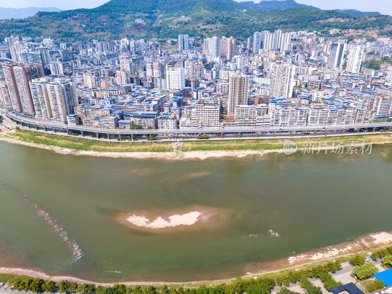 四川达州城市建设航怕图