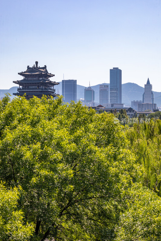 济南大明湖超然楼城市建筑景观