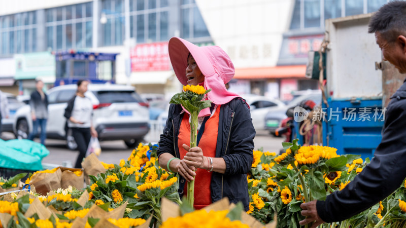 国庆假期云南昆明的斗南花市