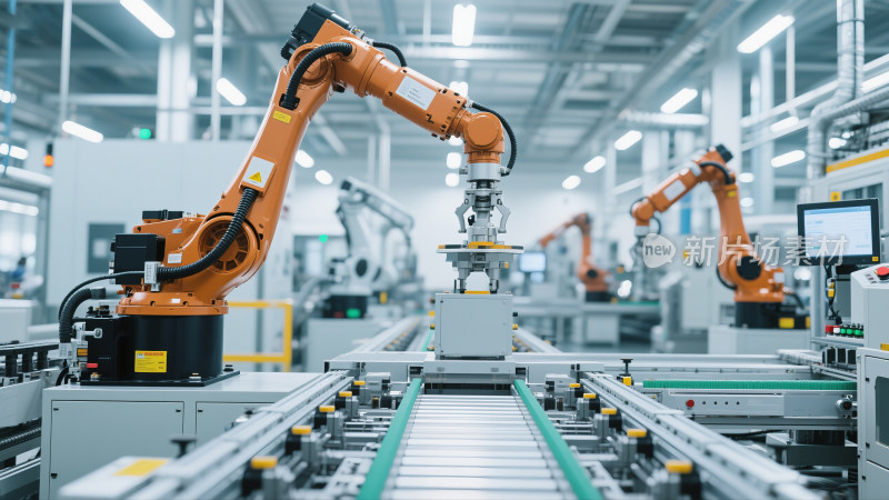 智能自动化生产车间现代化机械臂设备