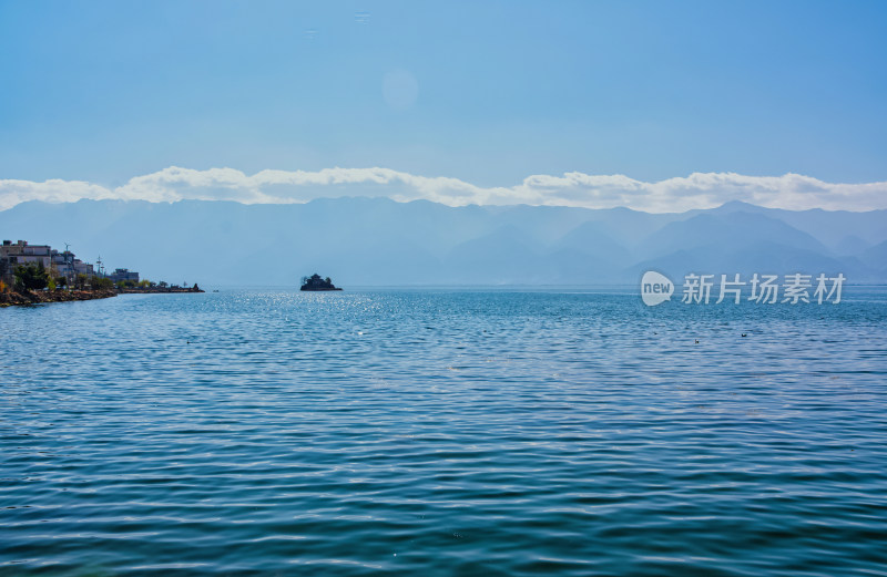 云南大理洱海湖泊自然风光