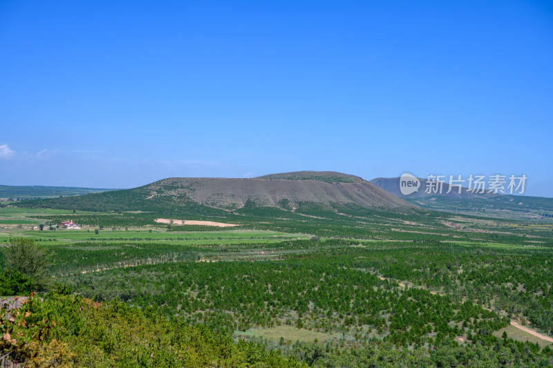 山西省大同市火山群地质文化遗产航拍风光