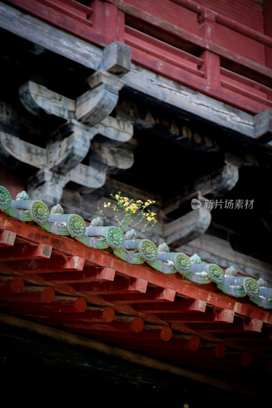 中式古建筑屋檐细节