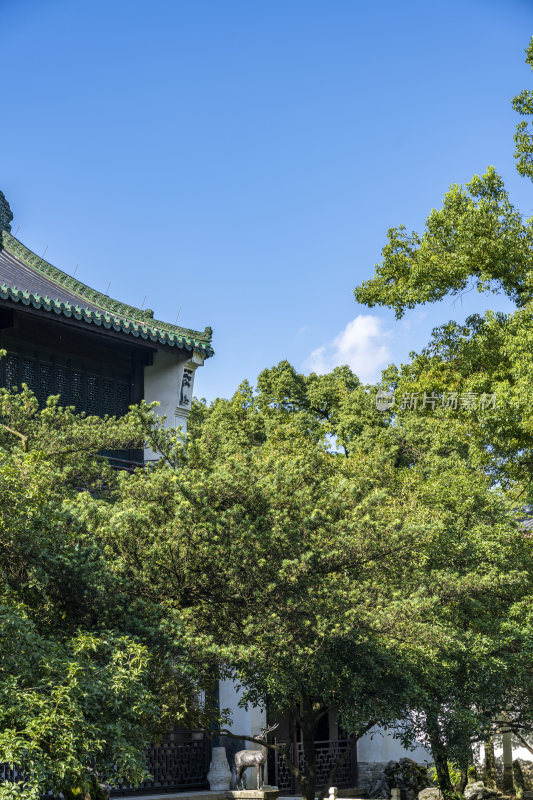 杭州西湖景区文澜阁风景