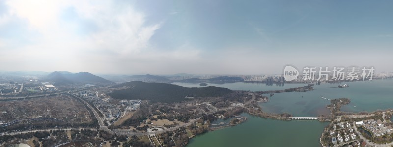 徐州云龙湖全景航拍图片照片