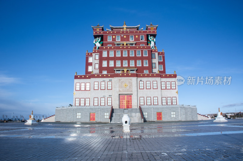 青海海北州刚察县藏族民族特色文化建筑