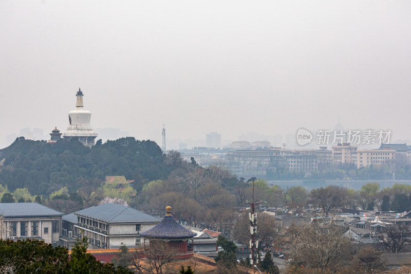 北京景山公园看白塔