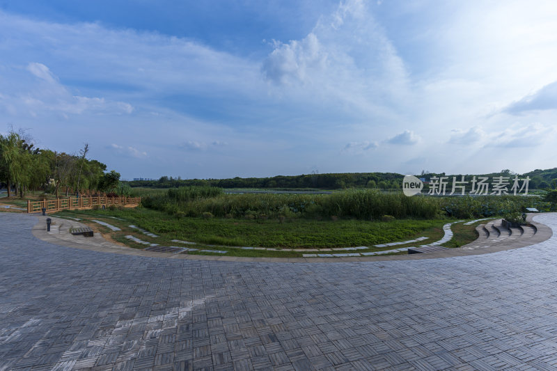 武汉蔡甸汤湖公园生态园林风景