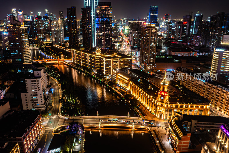 上海外滩城市夜景