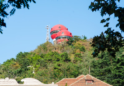 山东省青岛市信号山公园旋转观景楼