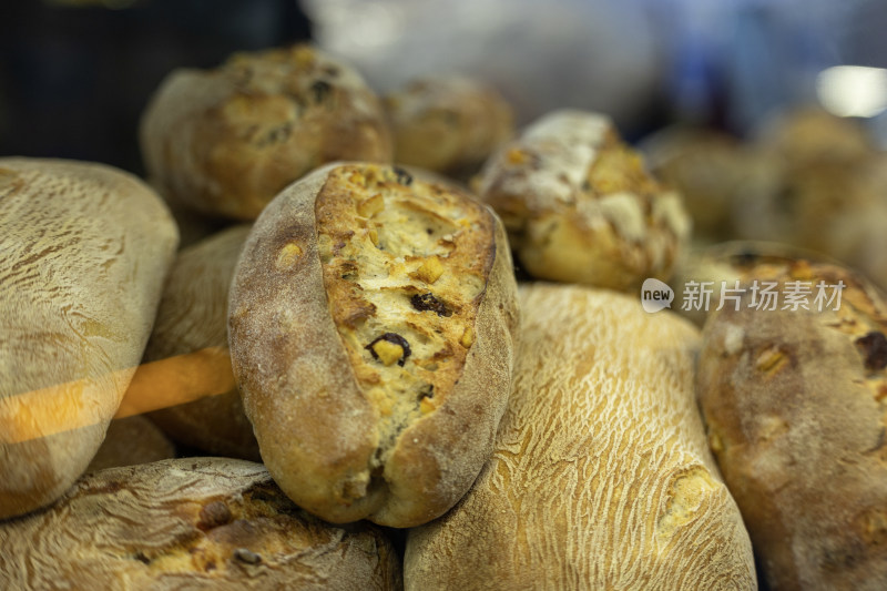 欧包西式面包欧式面包食物美食特写