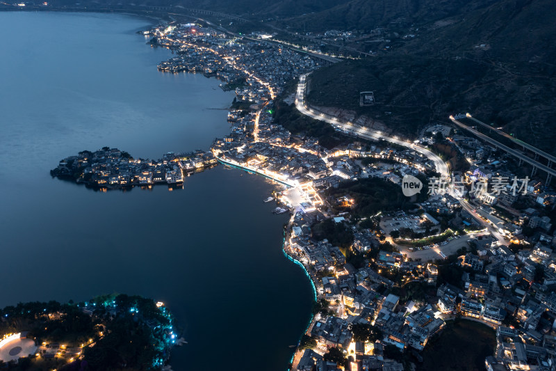 中国云南大理双廊夜景