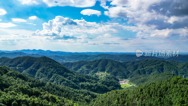 航拍祖国大好河山连绵起伏山川丘陵