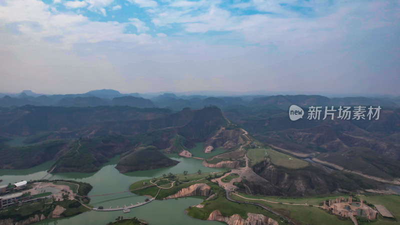 航拍丹霞地貌湖南郴州高倚岭风景区