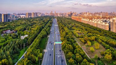 城市道路与绿化公园