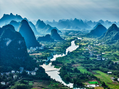 桂林遇龙河风光美景