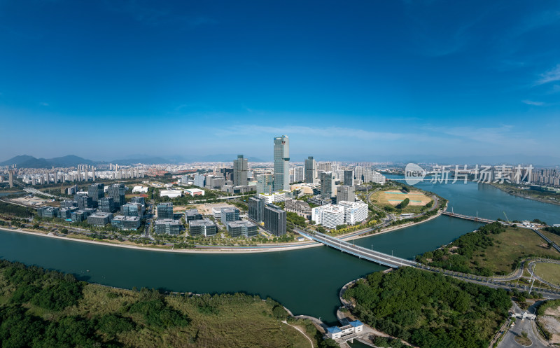 福建厦门同安区同安新城环东海域同安湾航拍