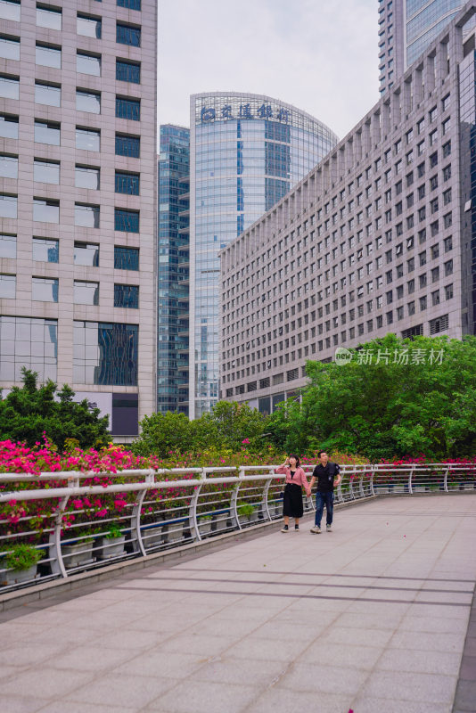 广州城市高楼大厦景观