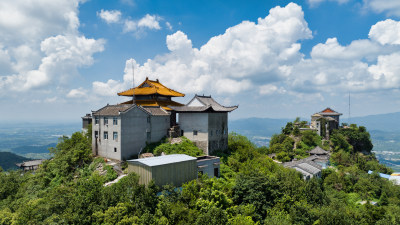 湖北武汉黄陂木兰山金顶特写