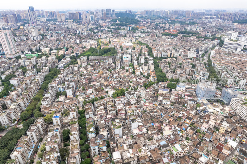 广东中山城市建设航拍摄影图